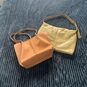 Target Tan and Olive Shoulder Bag Set